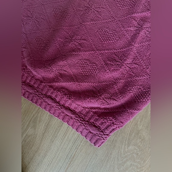 Vintage Cabin Creek Knit Sweater Pink Hearts - Picture 4 of 6